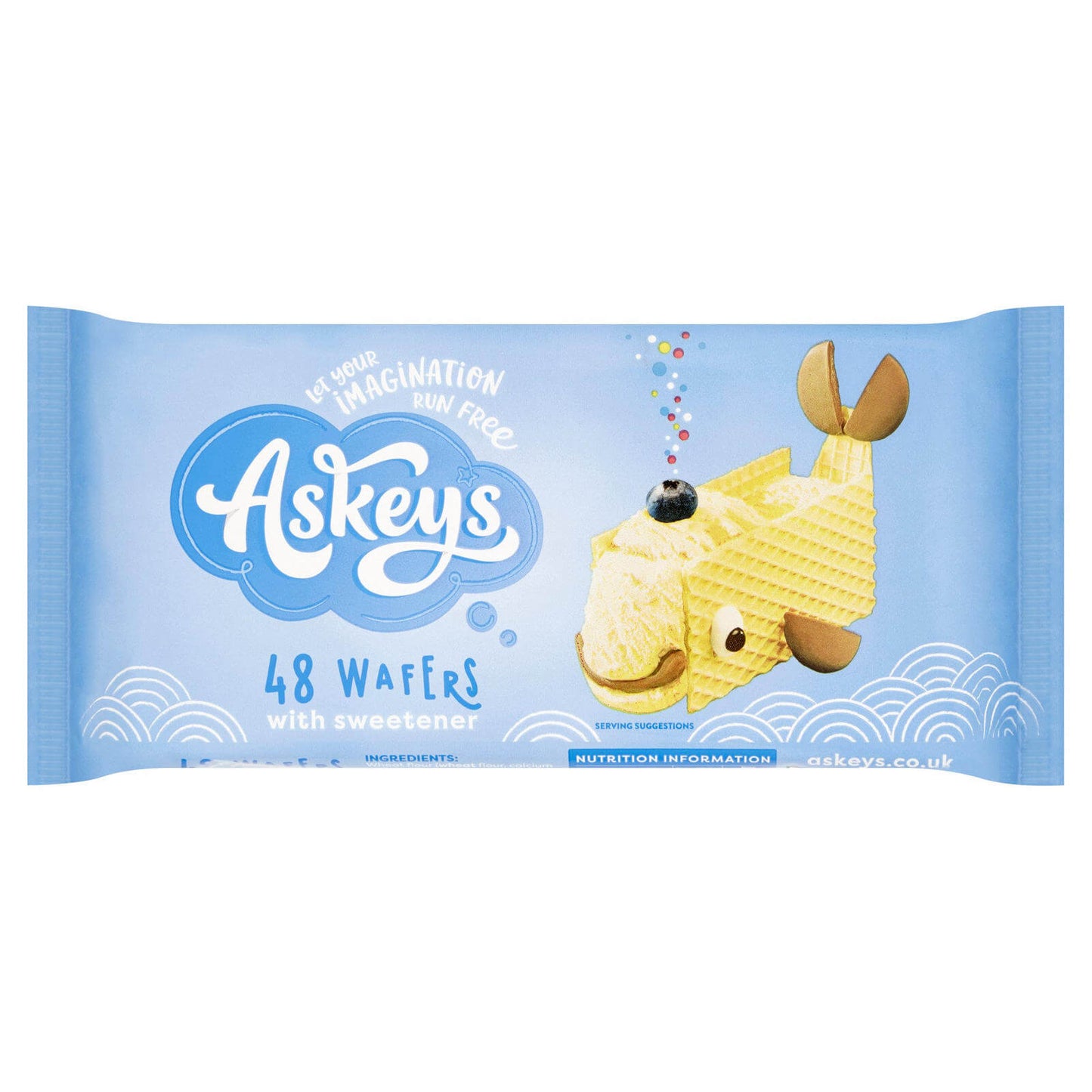 BEST BY JANUARY 2026: Askeys Ice Cream Wafer (Item Contains 48 Wafers) 65g