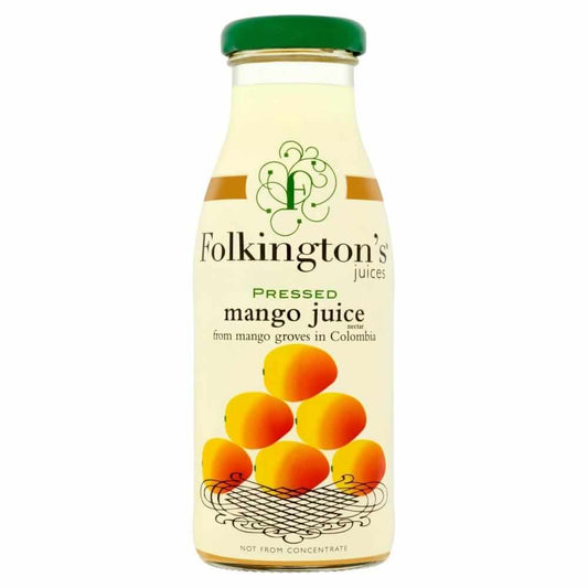 BEST BY JANUARY 2026: Folkingtons Mango Nectar Glass Bottle 250ml