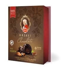Reber Mozart Kugel Dark Chocolate Portrait Box 6ct 120g