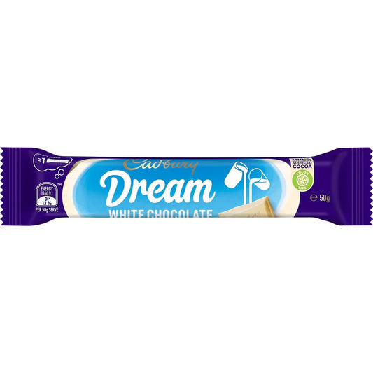 Cadbury Dream Bar HEAT SENSITIVE ITEM. PLEASE ADD ITEM 122942 TO THE ORDER TO TRY TO PROTECT CHOCOLATES FROM HEAT DAMAGE. 50g