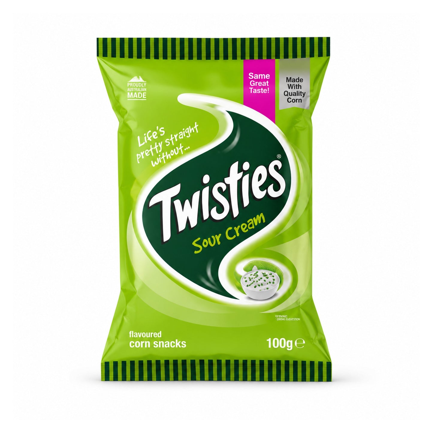 Smiths Twisties Sour Cream and Chives 100g