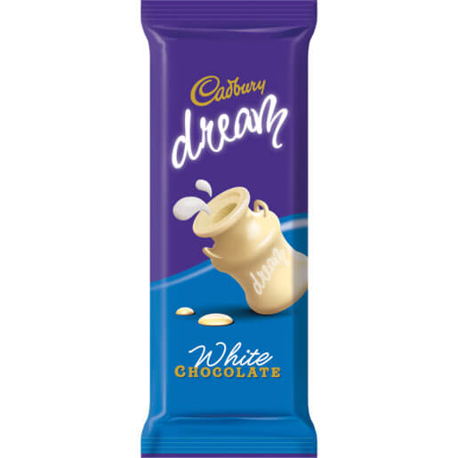 BEST BY JANUARY 2026: Cadbury Dream Bar  HEAT SENSITIVE ITEM. PLEASE ADD ITEM 122942 TO THE ORDER TO TRY TO PROTECT CHOCOLATES FROM HEAT DAMAGE. 80g
