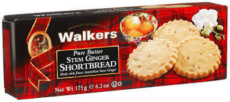 BEST BY MARCH 2026: Walkers Shortbread Stem Ginger 175g