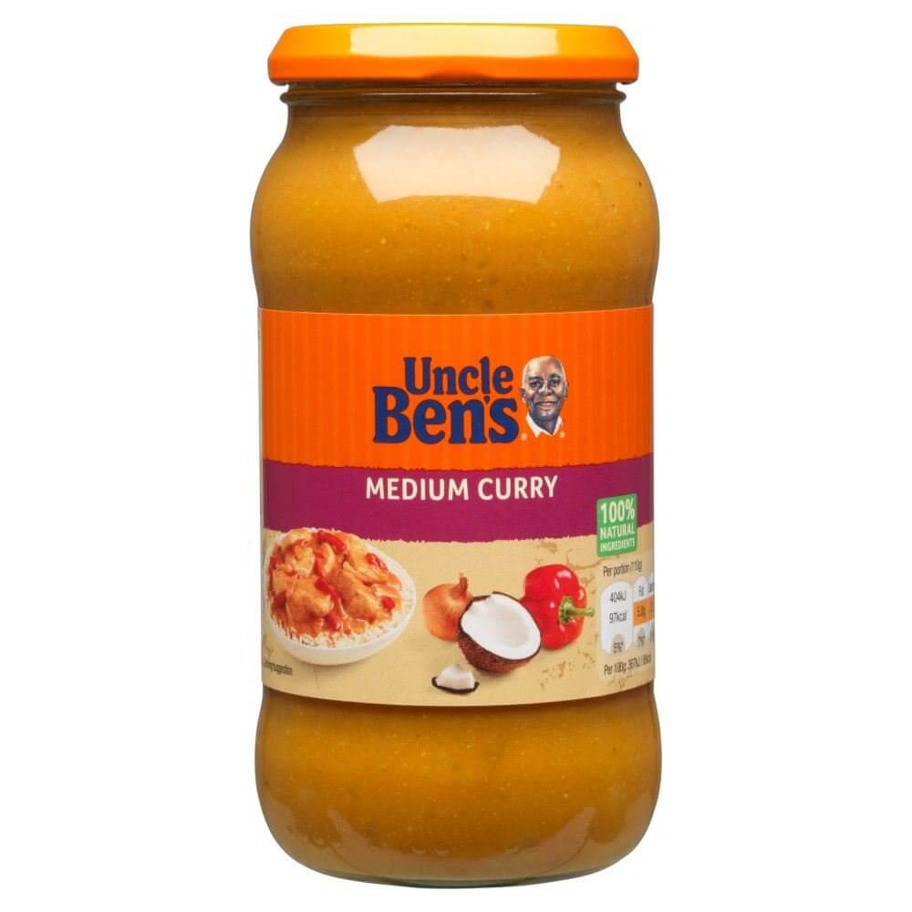BEST BY FEBRUARY 2026: Uncle Bens Curry Medium Sauce 440g
