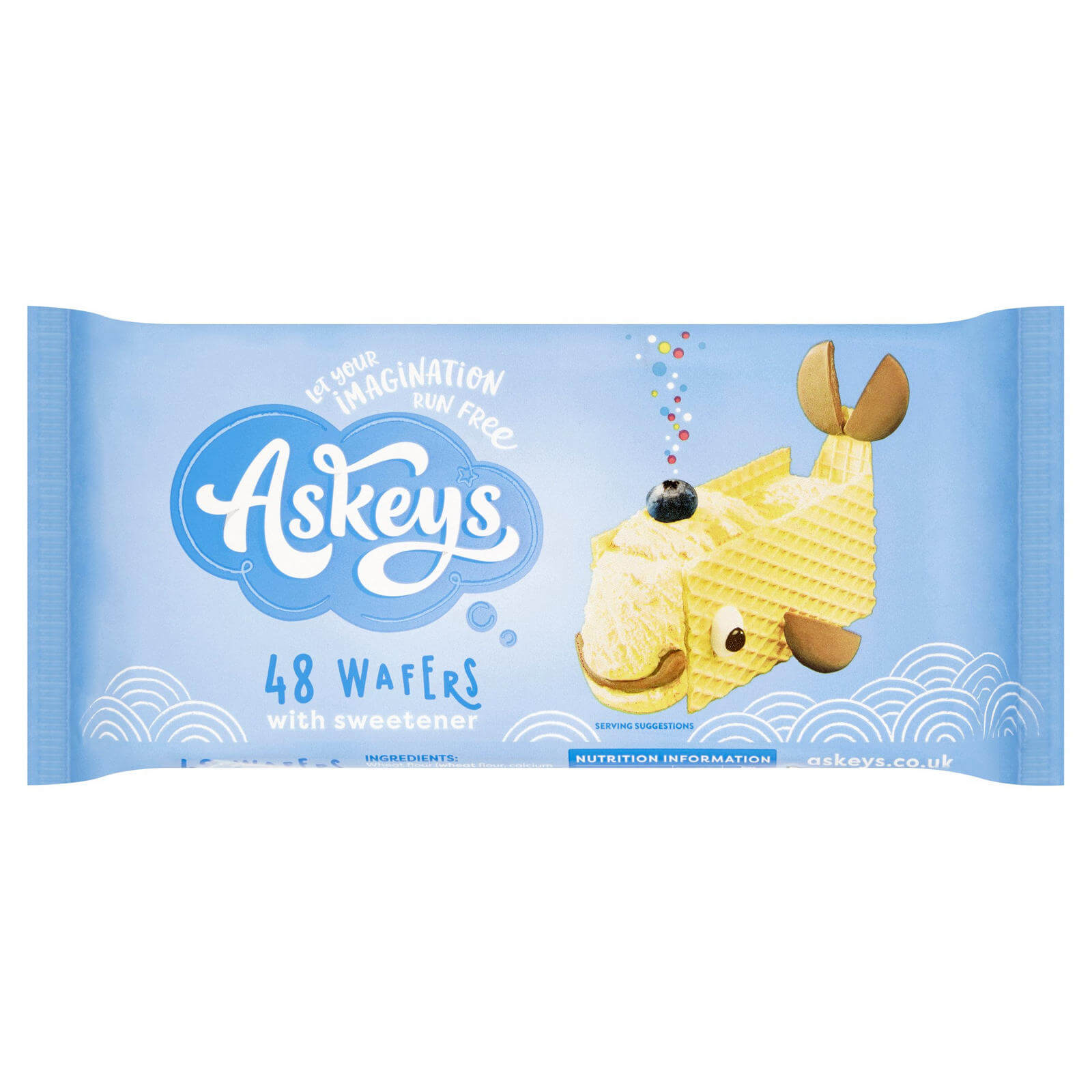 BEST BY JANUARY 2026: Askeys Ice Cream Wafer (Item Contains 48 Wafers) 65g
