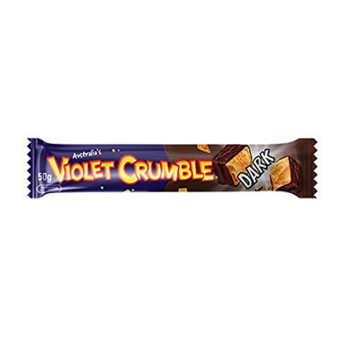 Nestle Violet Crumble Dark Bar Delicious Crumbly Honeycomb Bar  HEAT SENSITIVE ITEM. PLEASE ADD ITEM 122942 TO THE ORDER TO TRY TO PROTECT CHOCOLATES FROM HEAT DAMAGE. 50g