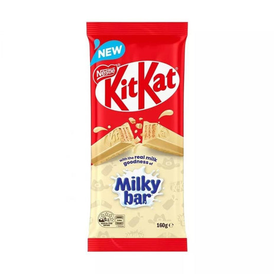Nestle Kit Kat Milkybar  HEAT SENSITIVE ITEM. PLEASE ADD ITEM 122942 TO THE ORDER TO TRY TO PROTECT CHOCOLATES FROM HEAT DAMAGE. 160g