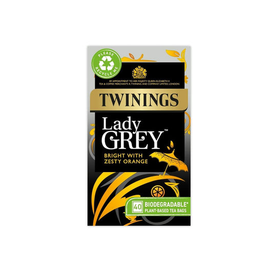 BEST BY MARCH 2026: Twinings Lady Grey (40 Tea Bags) 100g