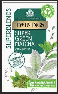 BEST BY FEBRUARY 2026: Twinings Supergreen Matcha 37g