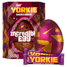 Nestle Yorkie Raisin and Biscuit Incredible Giant Egg Includes 388g