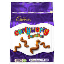 BEST BY MARCH 2026: Cadbury Curly Wurly Squirlies Bag 100g