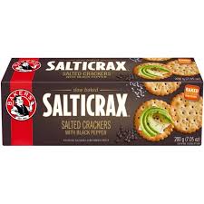 BEST BY JANUARY 2026: Bakers Salticrax Blackpepper 200g