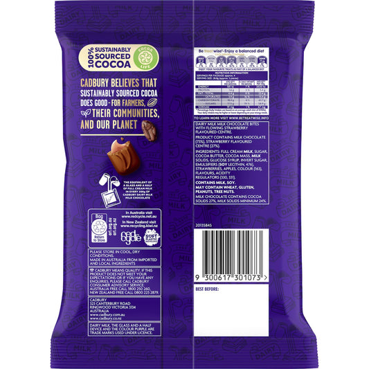 CADBURY DAIRY MILK STRAWBERRY BITES 142G
