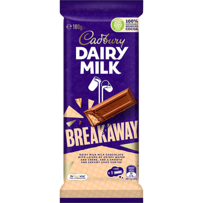 CAD DAIRY MILK BREAKAWAY 180G