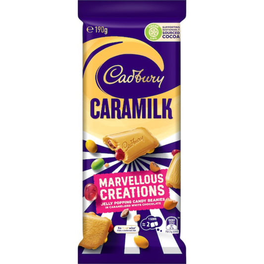 CAD CARAMILK MARVELLOUS CREATIONS JELLY POPPING CANDY 190G
