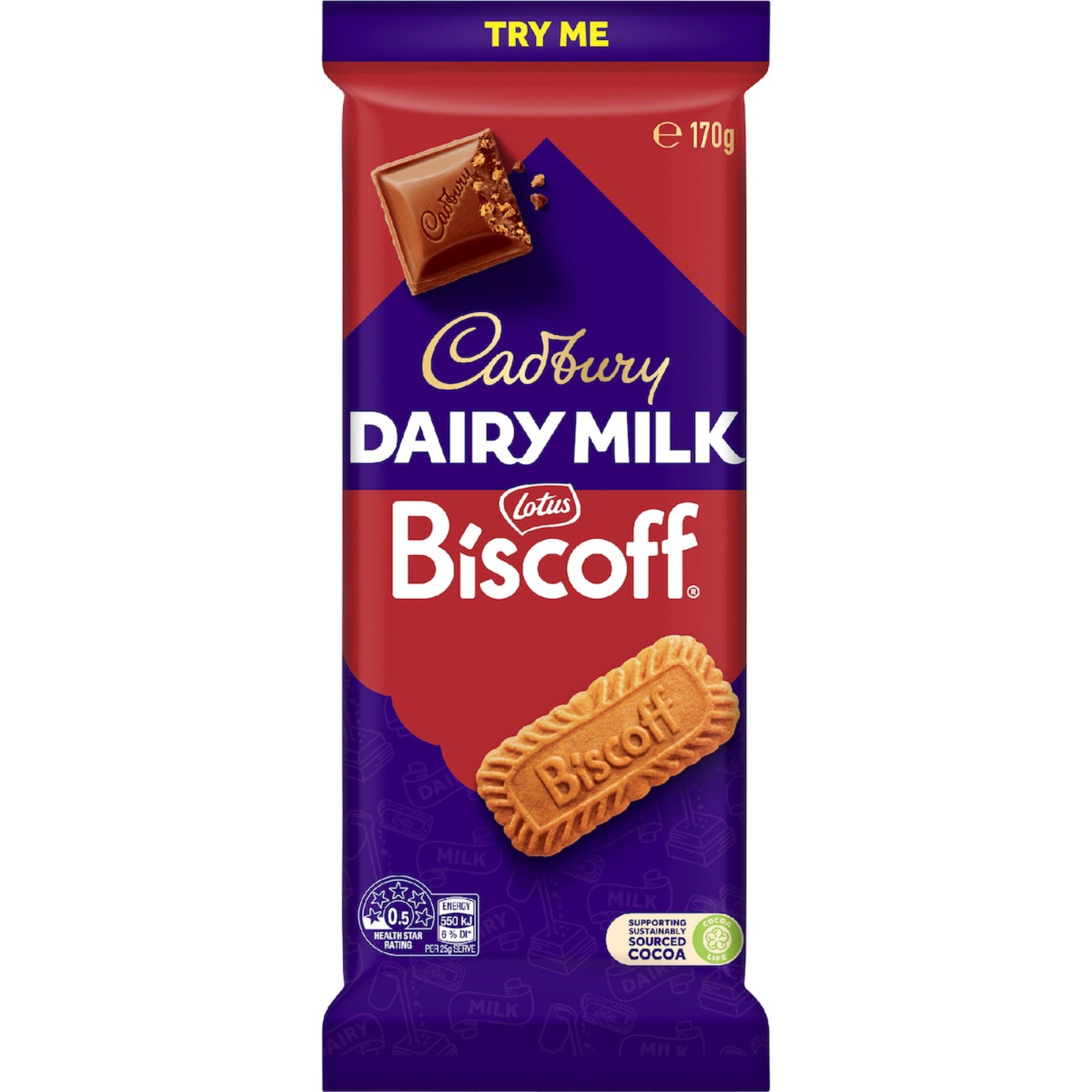CAD DAIRY MILK BISCOFF 170G