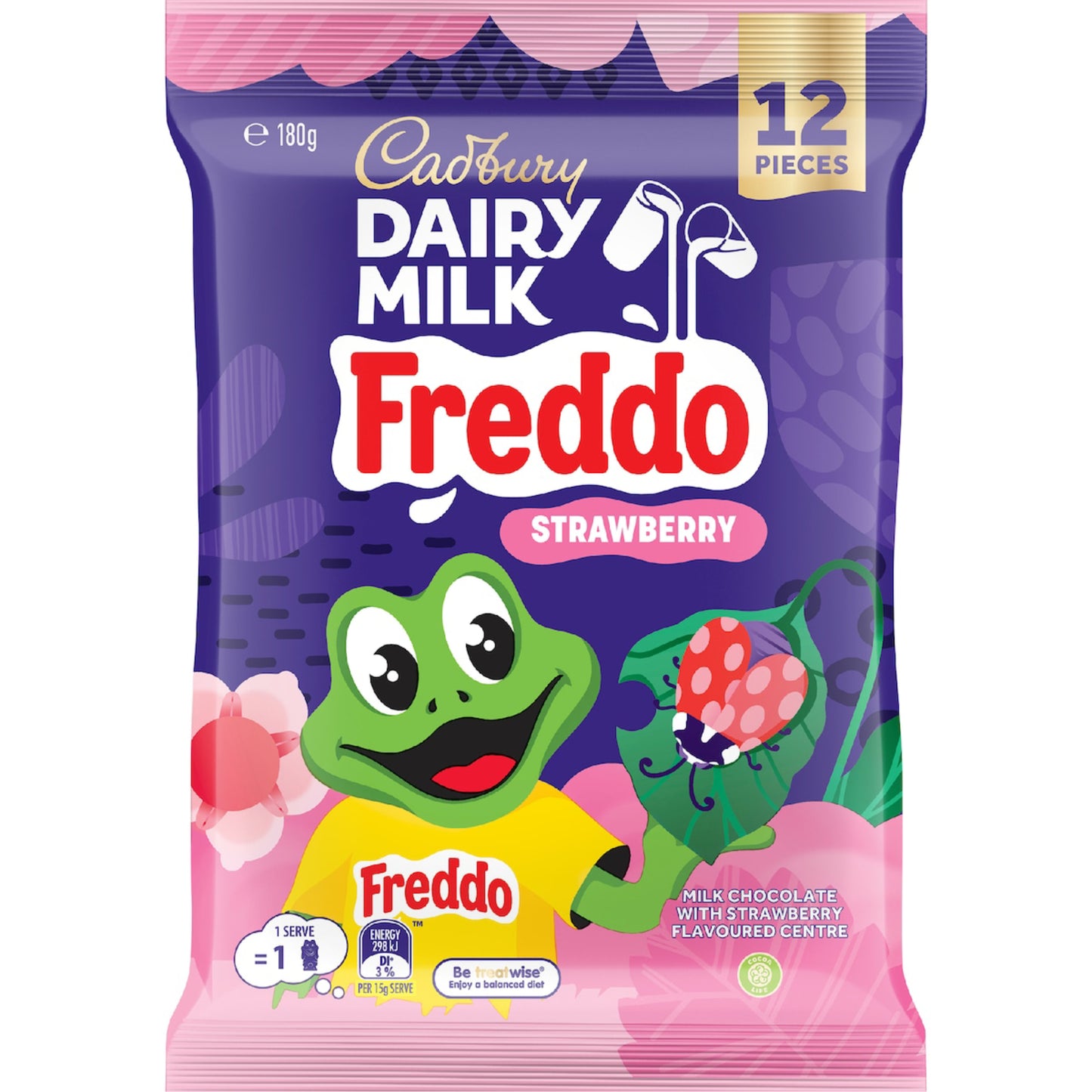 CAD DAIRY MILK FREDDO STRAWBERRY SHAREPACK 180G