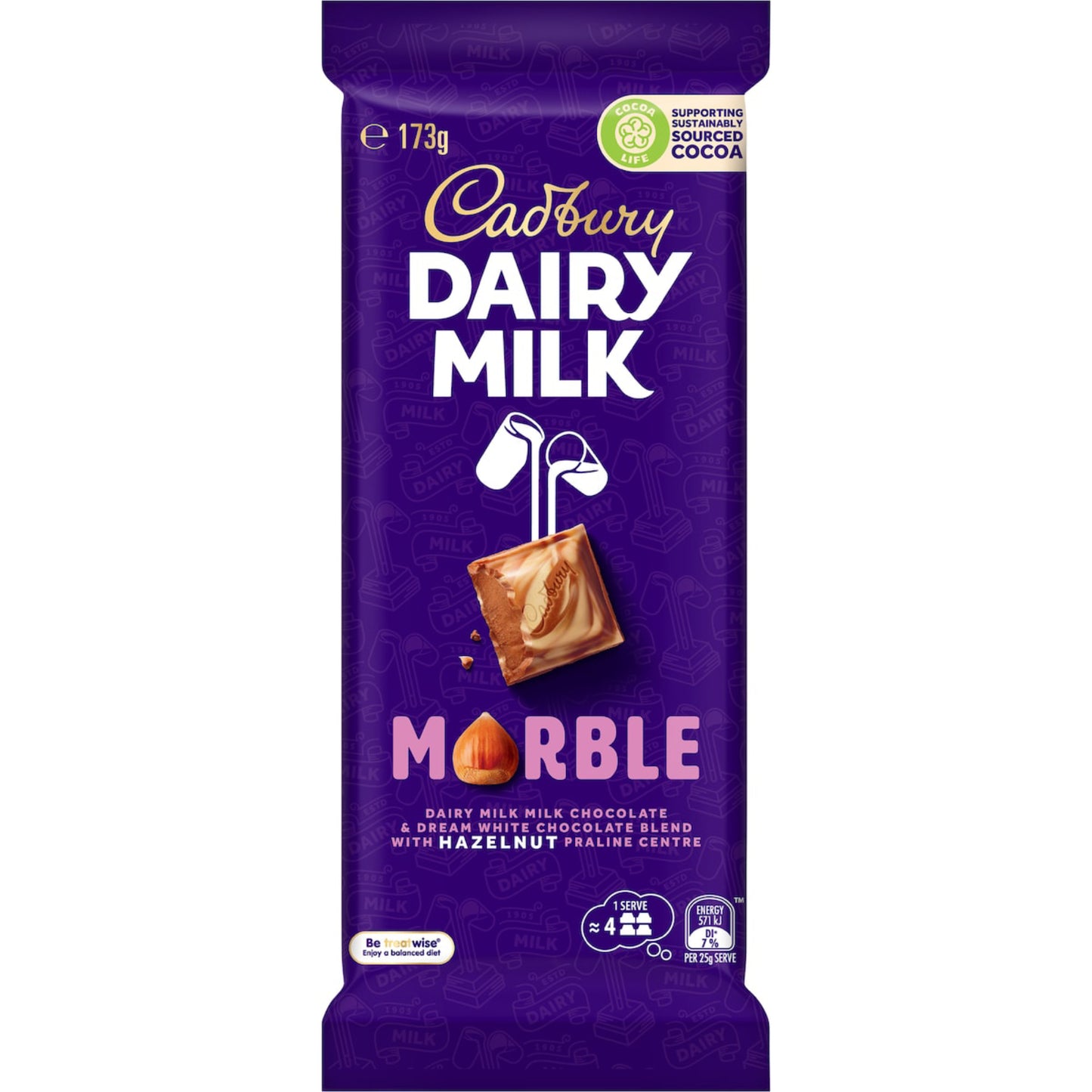 CAD DAIRY MILK MARBLE 173G
