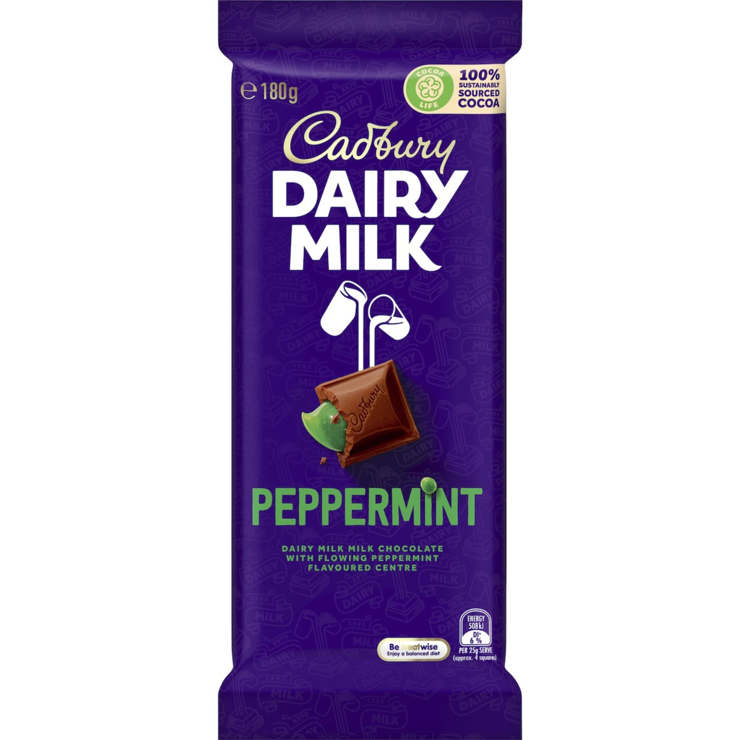 CAD DAIRY MILK PEPPERMINT 180G