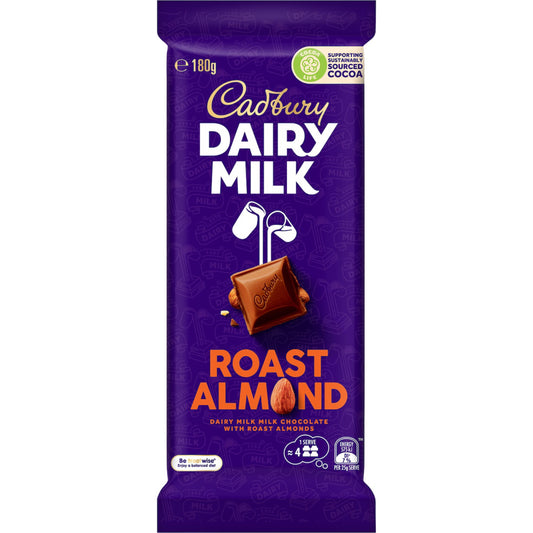 CAD DAIRY MILK ROAST ALMOND 180G