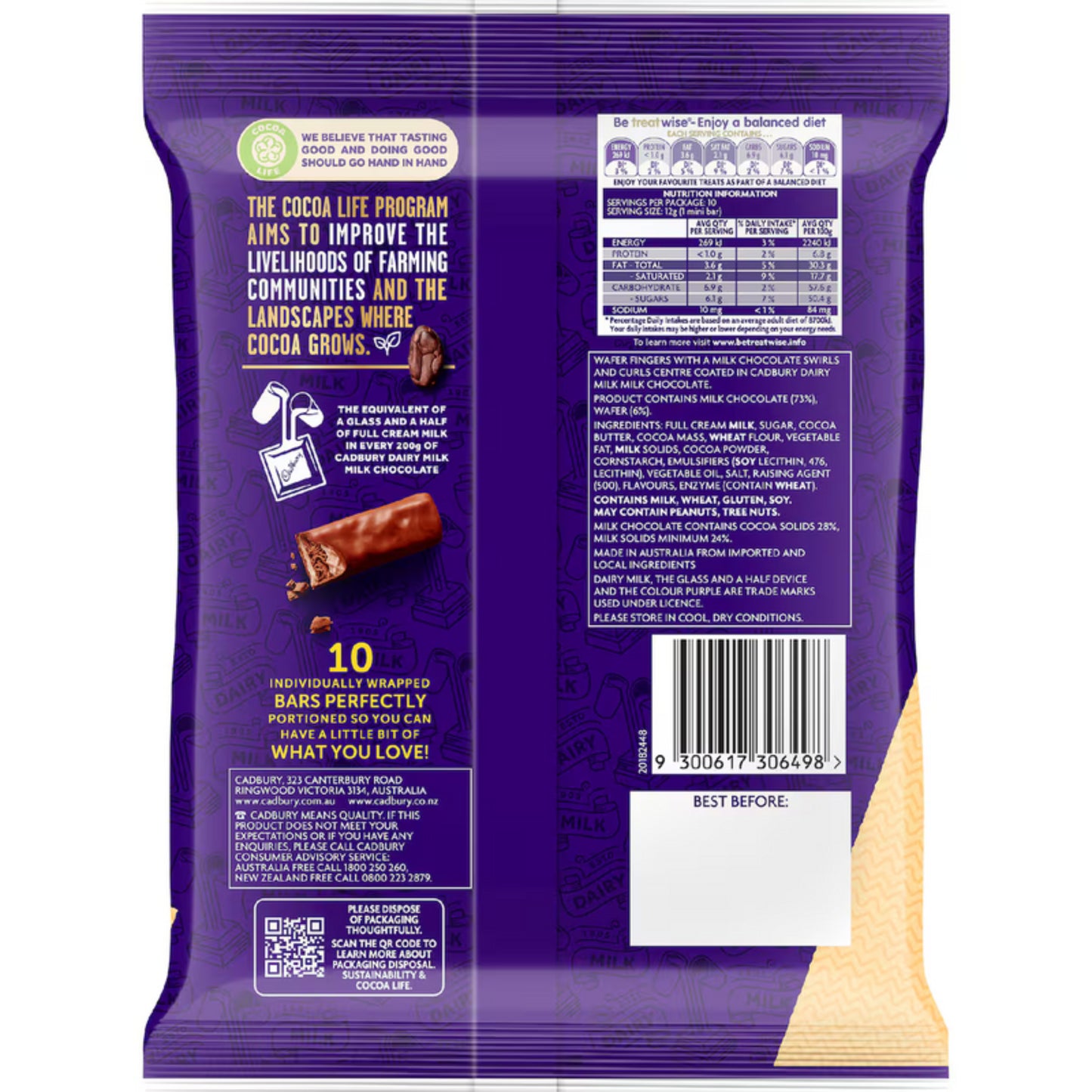 CAD TWIRL CRISPY SHAREPACK 120G