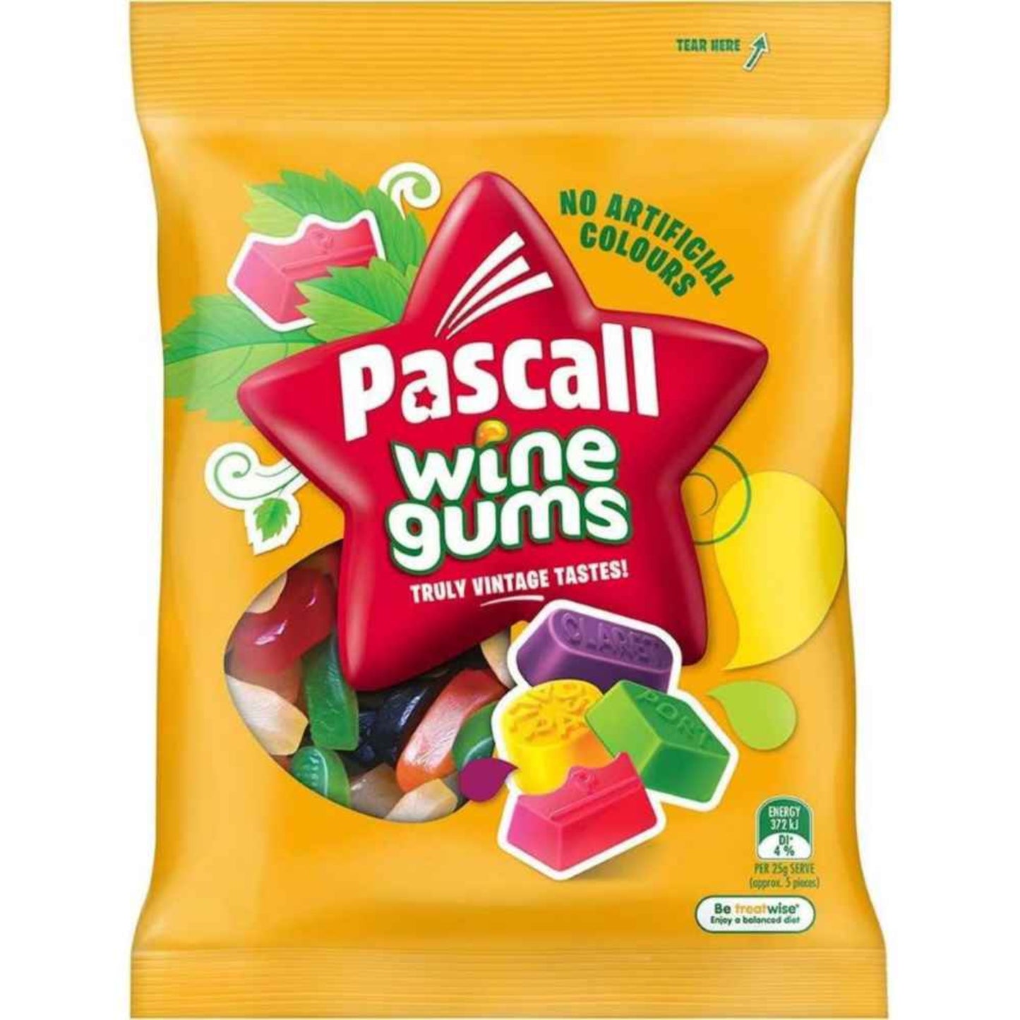 PASCALL WINE GUMS 180G